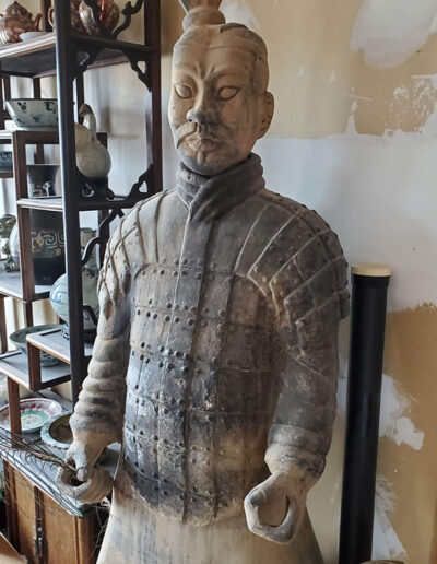 clay statue