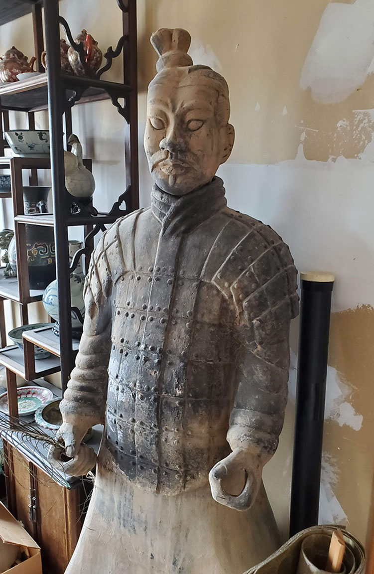 clay statue